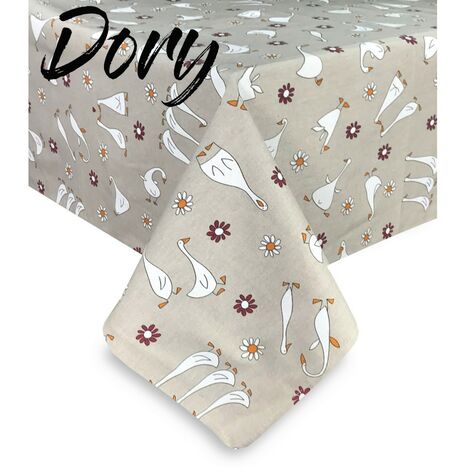 TOVAGLIA DORY OCA oche OCHETTE in cotone Cm. 140x140 x4 persone