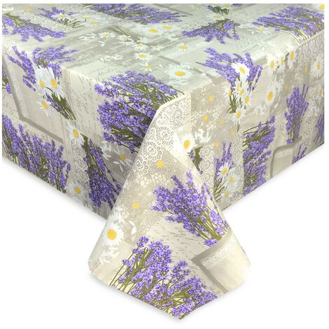 TOVAGLIA SISSI lavanda MARGHERITA in cotone Cm. 140x240 x12 persone