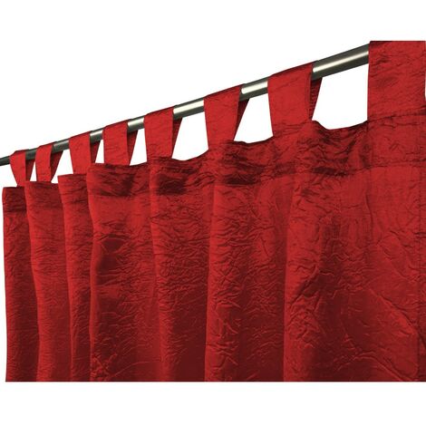 TENDA FIORDALISO in tinta unita BORDEAUX CM. 140X290 confezionata