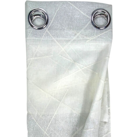 TENDA TENDAGGIO YARA bianco cm. 140 X 300 confezionata