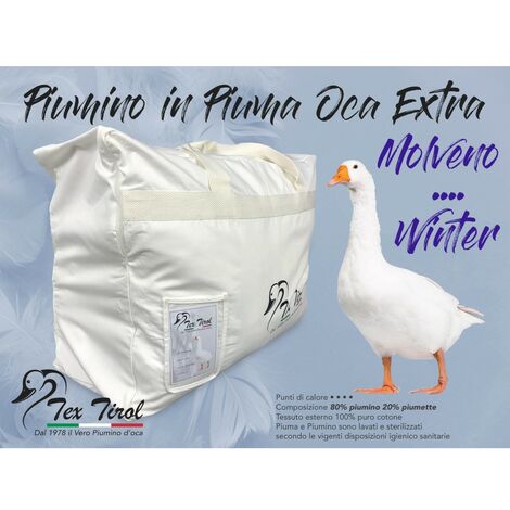 PIUMINO OCA TEX TIROL © MOLVENO WINTER 80% PIUMINO OCA / 20% PIUMA OCA Cm. 155X200