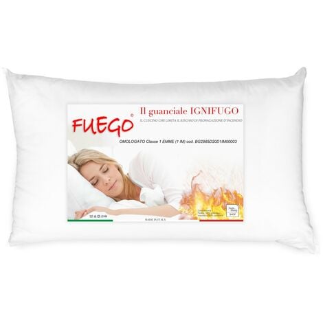 Guanciale ignifugo Piuma, in piuma d'oca, con sostegno confortevole e  ottimo volume