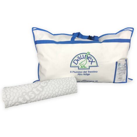 Evodreas Nuovo Guanciale Piua D'Oca 100% con Tessuto in Puro Cotone a