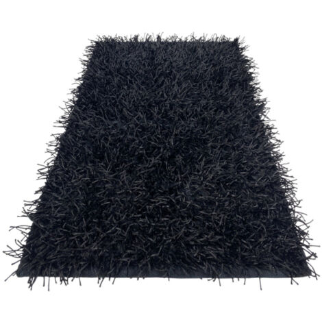 TAPPETO SHAGGY NERO MODERNO tutte le misure Cm. 200x300 (1/5)
