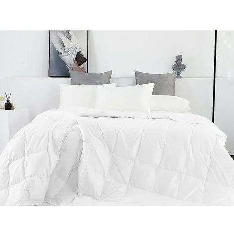 PIUMINO Letto Sintetico BIANCO INVERNALE 300 gr./mq. Caldo e Morbido 1 PIAZZA E MEZZA