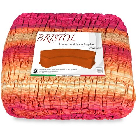 COPRIDIVANO ANGOLARE UNIVERSALE BRISTOL ETNICO BORDEAUX