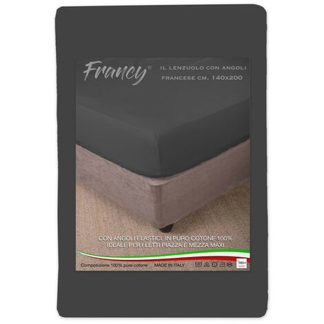 Set Completo Lenzuola In Tinta Unita Puro Cotone Made In Italy - 3