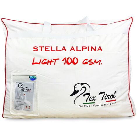 PIUMINO TEX TIROL © STELLA ALPINA LIGHT 100% PIUMINO OCA LEGGERO ESTIVO Cm. 200X200
