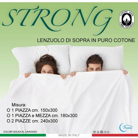 Set Completo Lenzuola In Tinta Unita Puro Cotone Made In Italy - 7