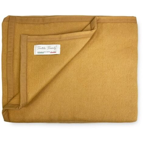 COPERTA IGNIFUGA SPRING antifiamma Peso Medio 1.0 ANTIFUOCO CLASSE 1  omologata MADE in ITALY Nocciola 1