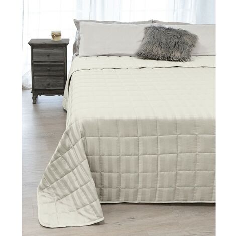 Copriletto Trapuntato Estivo Chickwin Con Balze | Morbida Microfibra, Traspirante, Disponibile In 150x200 E 200x230 Cm, Bianco