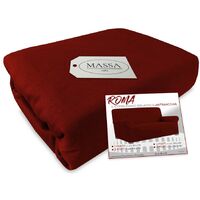 COPRIDIVANO Universale elasticizzato ROMA antimacchia BORDEAUX 4 POSTI da cm. 180 a 270
