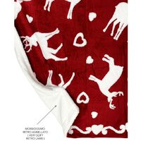 Plaid in Pile Sherpa Tirolese Montagna Pizblanc 1 Piazza - ND - Casa e