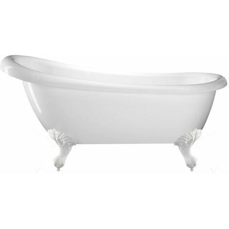 Freistehende Badewanne RICHMOND Adlerfüße WEISS 155