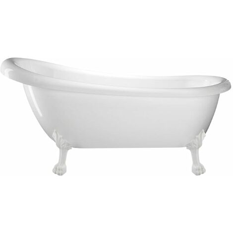 Freistehende Badewanne RICHMOND Löwenfüße WEISS 155