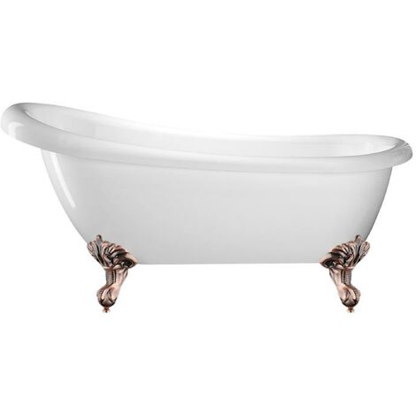 Freistehende Badewanne RICHMOND Adlerfüße ALTKUPFER 155