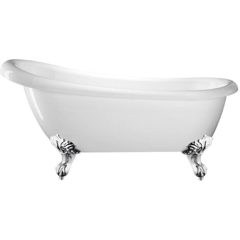 Freistehende Badewanne RICHMOND Adlerfüße CHROM 171