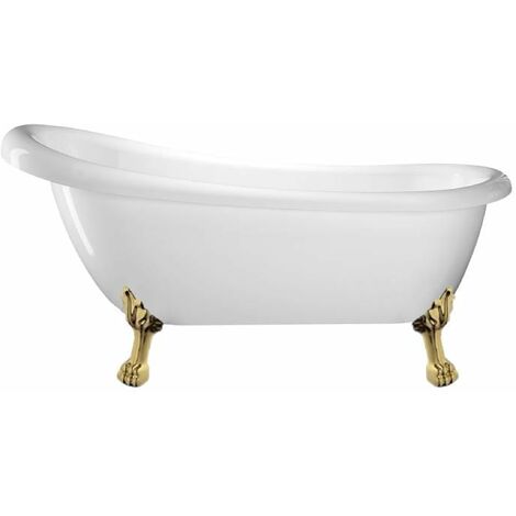 Freistehende Badewanne RICHMOND Löwenfüße GOLD 171