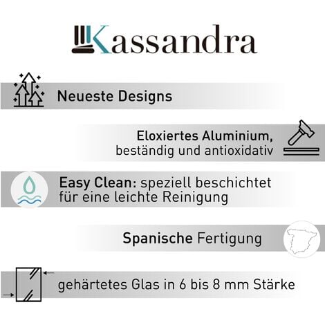 Feste Duschwand für Badewannen S300 / 85 x 150 cm