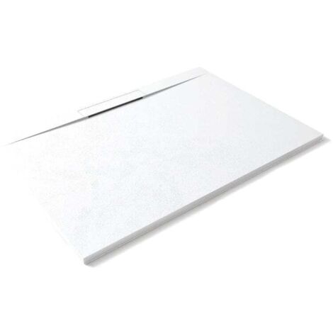 Mineralguss-Duschwanne extra flach LYRA WEISS 80x120cm