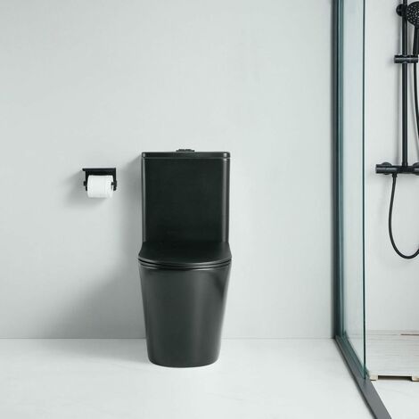 Modernes Keramik Stand-WC CIPOLI schwarz