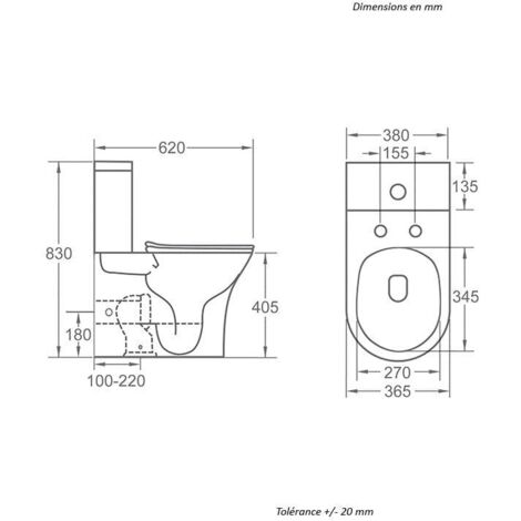 Modernes Keramik Stand-WC CIPOLI schwarz