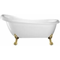 Freistehende Badewanne RICHMOND Löwenfüße GOLD 171