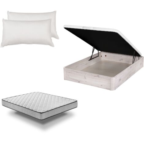 Pack Canapé de madera Artic + Colchón PRO Nature + Almohada Fibra - Envío y Montaje Incluidos - 190cm (1/5)