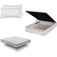 Pack Canapé de madera Artic + Colchón PRO Nature + Almohada Fibra - Envío y Montaje Incluidos - 190cm
