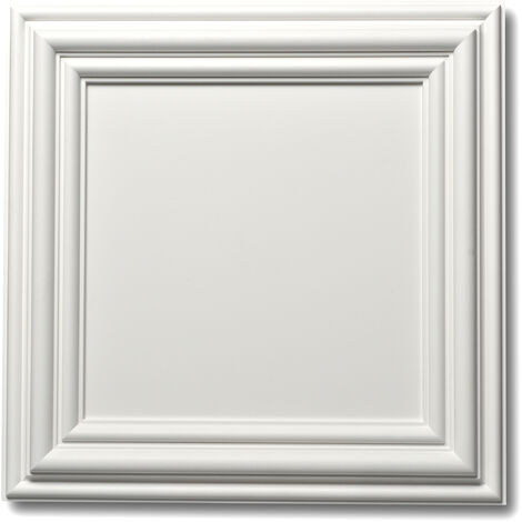 Decosa – Plaquette de parement effet boiserie en polyuréthanne – Dimensions 50 x 50 x 3 cm – Surface 0,25 m² – Pose simple et rapide (1/5)
