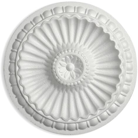 DECOSA Rosace Desire Ø 28 cm - polystyrène - blanc - 1 pce (1/5)