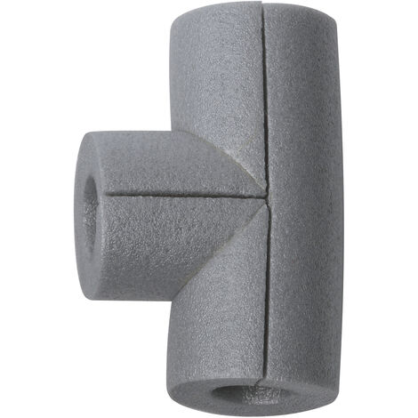 CLIMAPOR Raccord en T pour gaine d'isolation - PE - gris - 15/13 - épaisseur paroi 13 mm - 70 pces