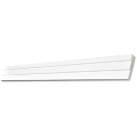 DECOSA Moulure F60 - polystyrène - blanc - 60 mm - long. 2 m - 5 pces (=10 m) (1/5)