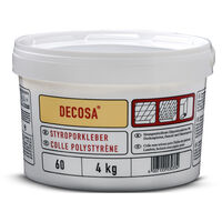 DECOSA Colle Polystyrène - blanc - seau 4 kg - 1 seau