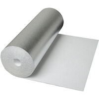 CLIMAPOR Isolant sous papier peint contrecollé alu - polystyrène - 5 m x 0,5 m x 4 mm - 4 rouleaux ( 10 m2)