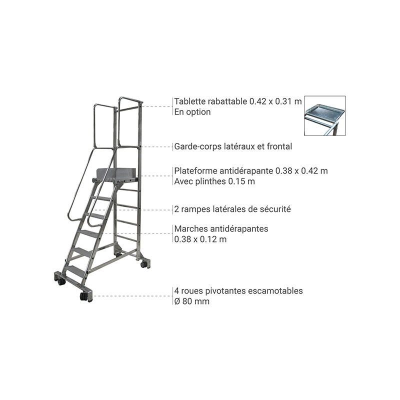 Plateforme de travail 830006973 Nombre de marches : 3