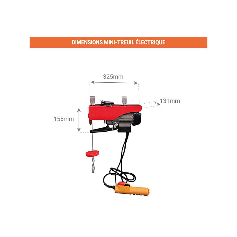 VEVOR Treuil Manuel Capacité de Traction 544,3 kg Treuil de