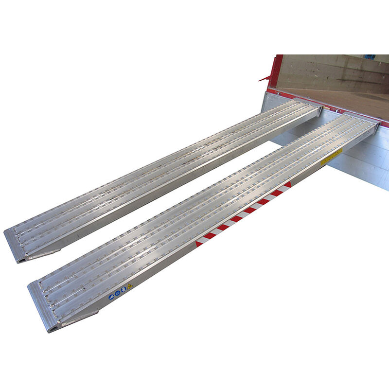 Rampe de Montée Aluminium - 190x27 cm (par 2) - Rampes de chargement