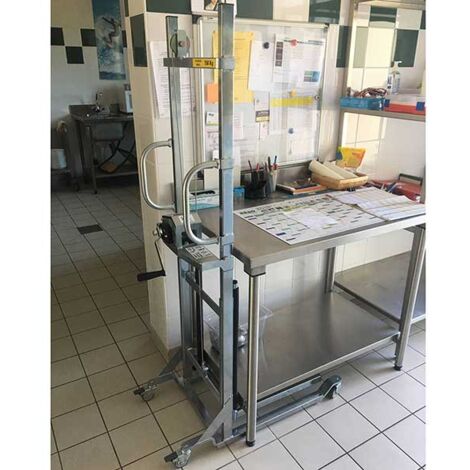 Gerbeur manuel fourches charge max 150kg - Roulettes pivotantes - 300707