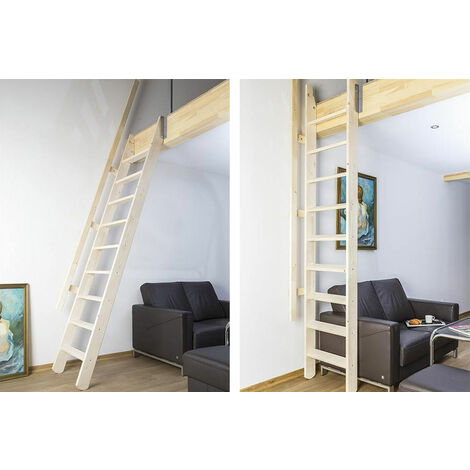 Escalier de meunier: 55cm de large - Hauteur à franchir 3m - Couleur : Bleu Nuit (RAL 5022) - MSP/R5022