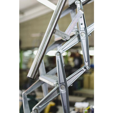Escalier escamotable pour un accès terrasse - Trappe : 80x130cm - Hauteur max 3.00m - FGM/80130/T/2