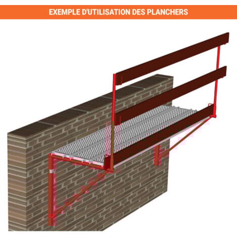 1 plateau en acier 3.00m x 0.30m - 250701300