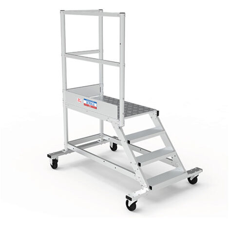 Plateforme roulante 6 marches - Hauteur max. de travail 3.20m - PTF106G
