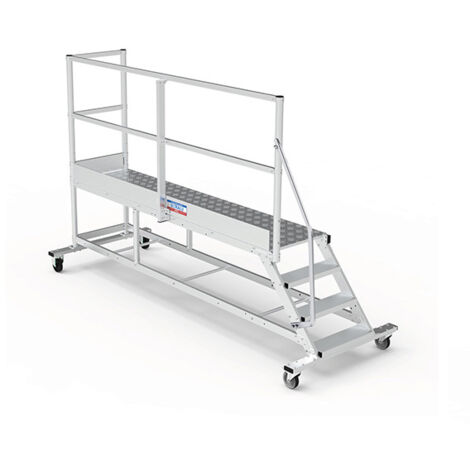 Plateforme roulante 3 marches - Hauteur max. de travail 2.60m - PTF253G