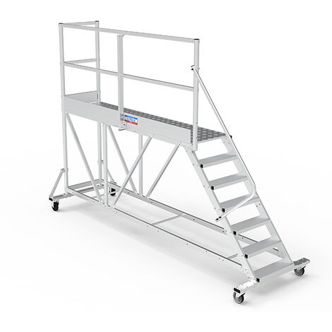 Plateforme roulante 9 marches - Hauteur max. de travail 3.80m - PTF259G