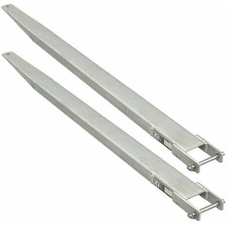 Rallonges fourches galva pour chariot élévateur - Dimensions : 2200x125mm - EXG22/125