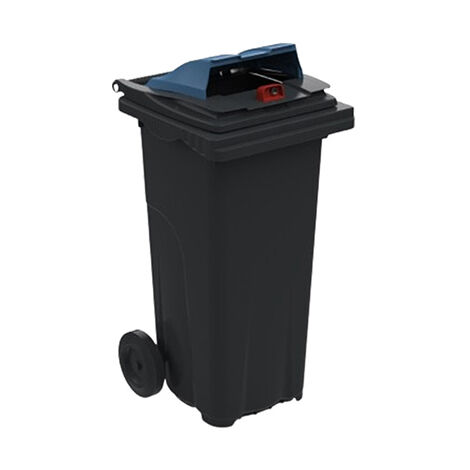 Conteneur poubelle 240 litres pour le tri du papier - Poubelle bleu - 210041P
