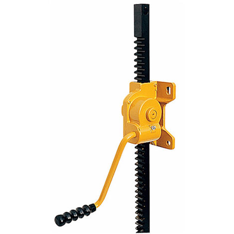 Matisère – Cric à crémaillère 500kg – Course 800mm – Effort 17kg – Manivelle ergonomique – Retenue automatique – 797500NU (1/3)
