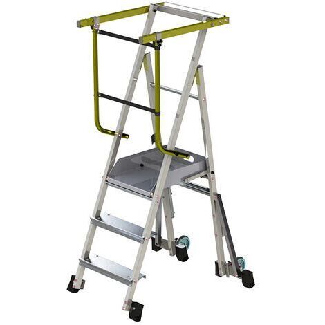 Escabeau 5 marches - Hauteur max. de travail 3.25m - PAM5