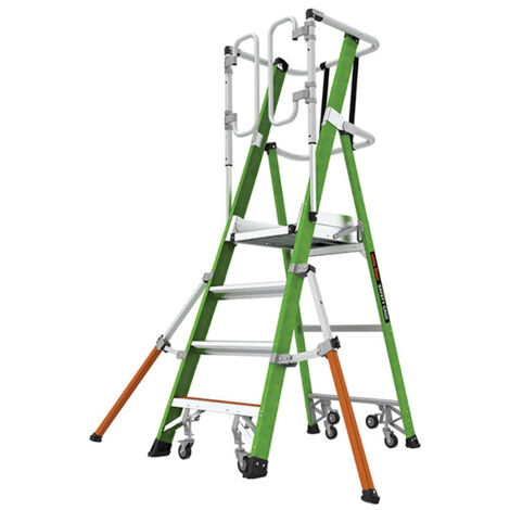 Echelle isolante 4 marches - Hauteur max. de travail 3.15m - LIG-19704